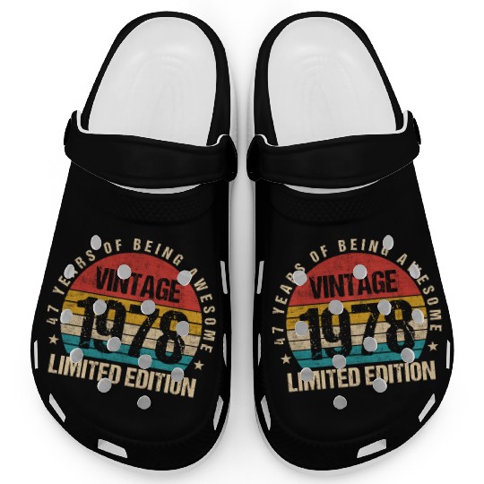 Vintage 1978 Limited Edition 47th Birthday Gift Clogs