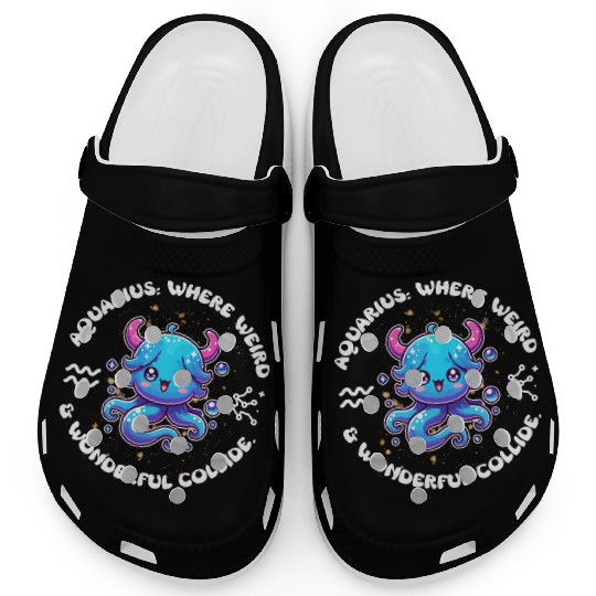 Aquarius: Where Weird and Wonderful Collide Zodiac Clogs