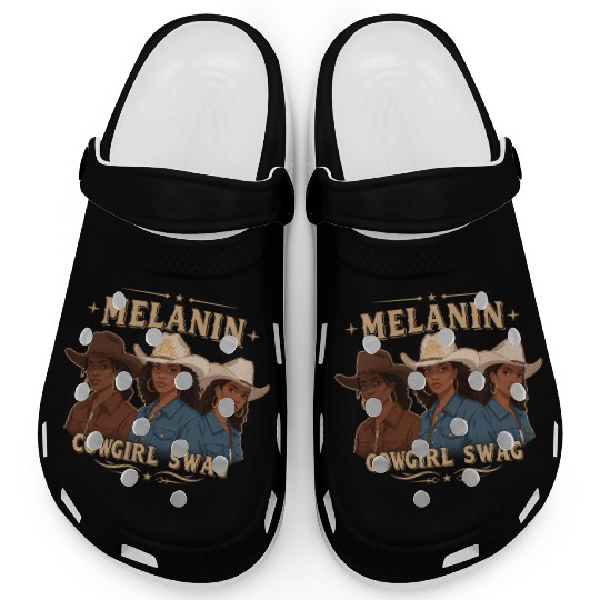 African American Melanin Cowgirl Swag Rodeo Clogs