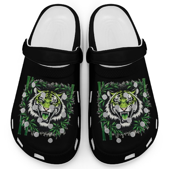 Roaring Bamboo Tiger Clogs