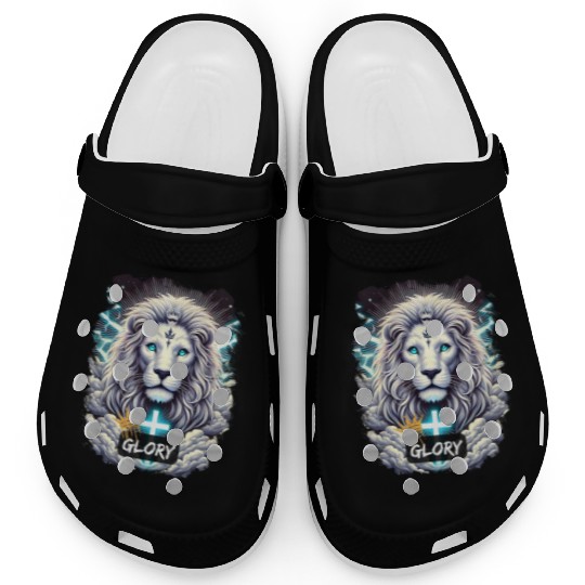 White Lion Of Judah Glory Clogs