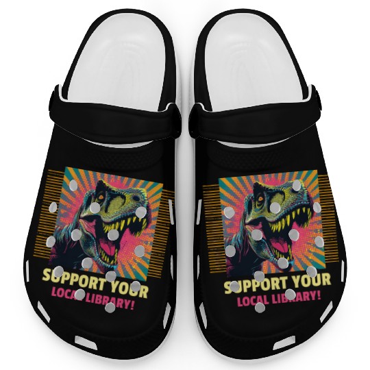 Support Your Local Library Clogs
