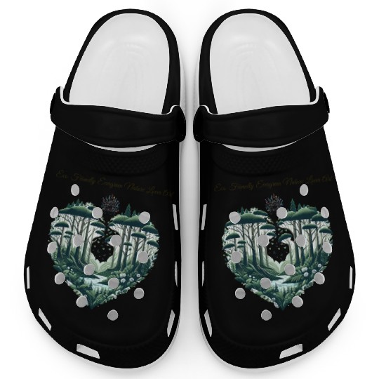 Evergreen Nature Lover Art Clogs