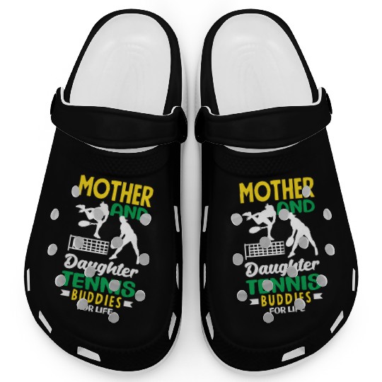 Mother And Daughter Tennis Buddies Clogs