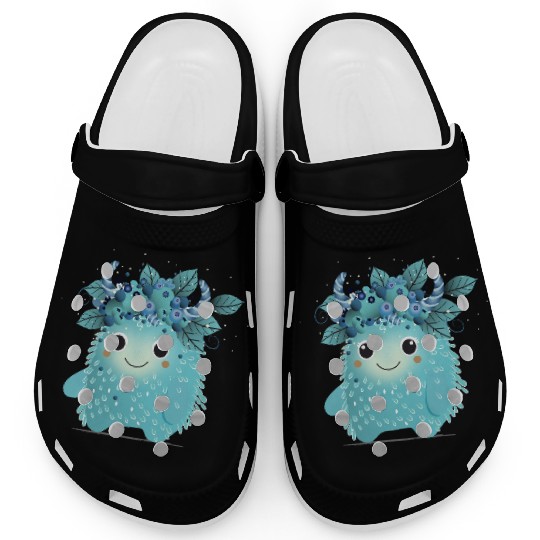 Cute Blueberry Monster - Fruity and Playful Clogs