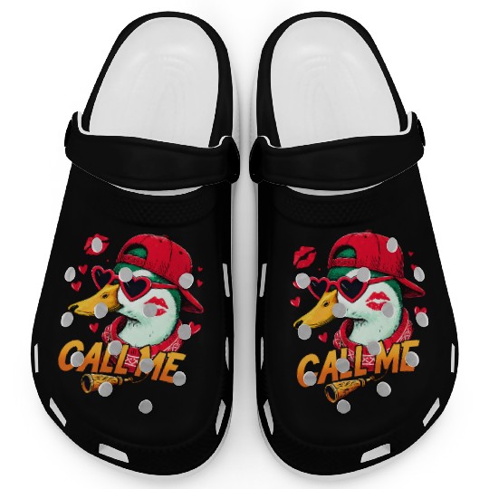 Call Me Duck Valentines Duck Hunting Lover Clogs