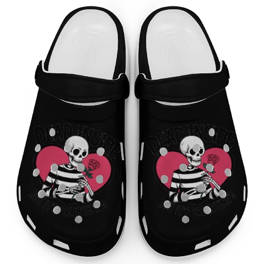 Dead Inside But It's Valentine's | Funny Men's Clogs