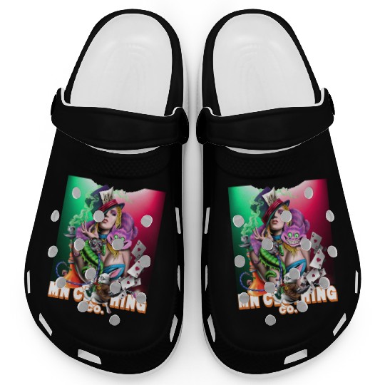 Biz Graphic Ladies Cropped Play your Cards Right Clogs