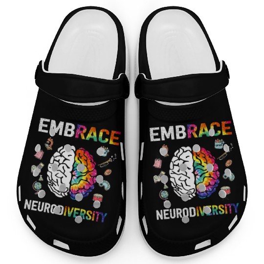 Embrace Neurodiversity Autism Awareness Clogs