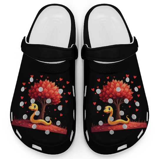 I love my snake heart tree Clogs