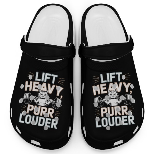 Bodybuilding Cat Fitness Workout Gym Instructor Clogs