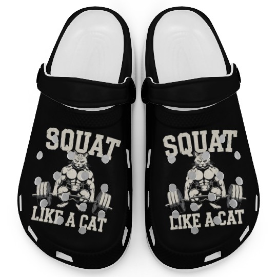 Bodybuilding Cat Fitness Workout Gym Instructor Clogs