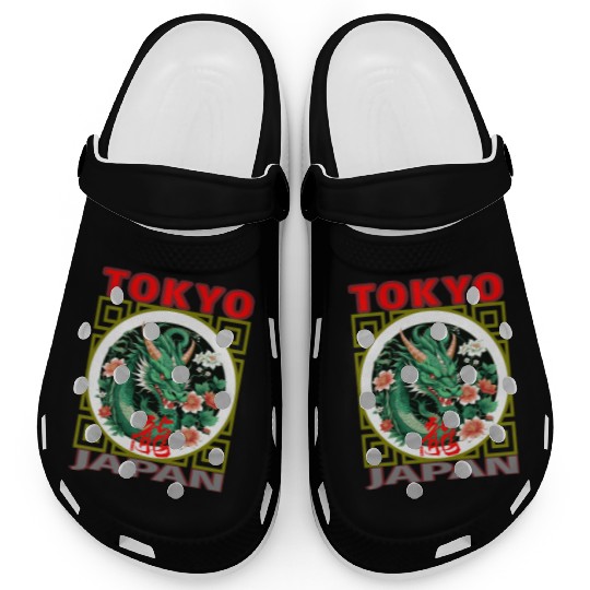 Tokyo Green Dragon Clogs