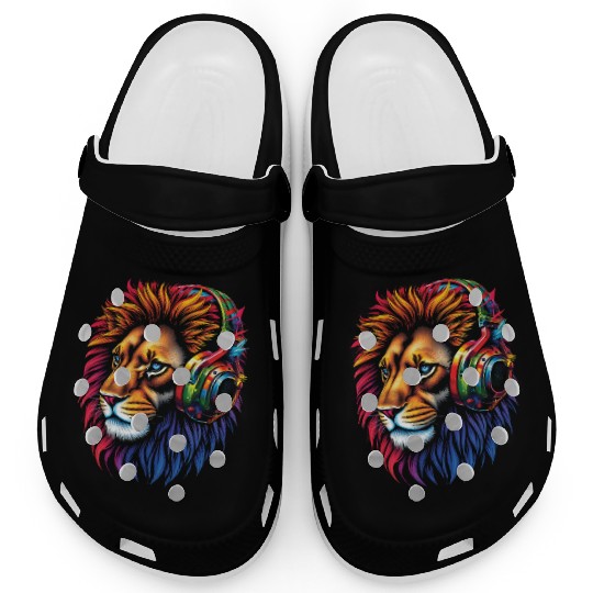 Funny Lion Owner Lion Lover Animal Safari Art Zoo Clogs
