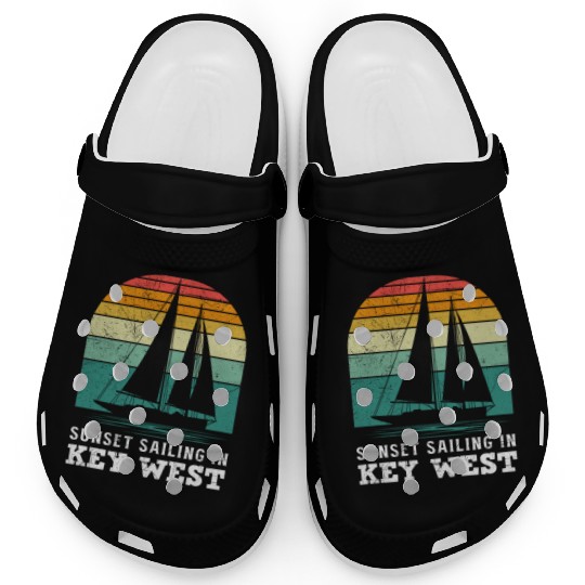 Florida SUNSET SAILING IN KEY-WEST Clogs