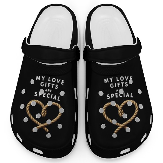 Funny BDSM Valentine My Love Gifts Are Special Clogs
