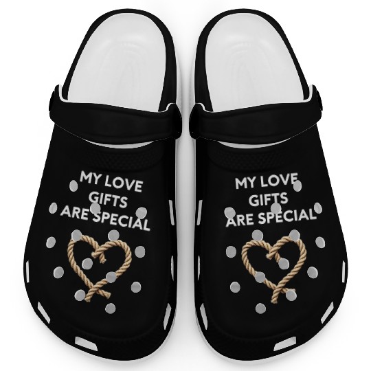 Funny BDSM Valentine My Love Gifts Are Special Clogs