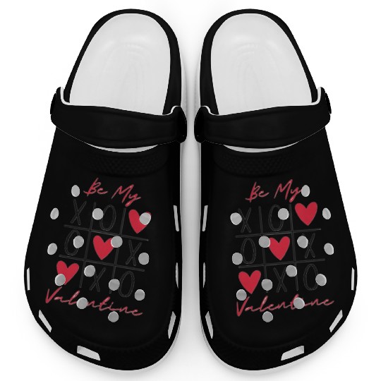 Be My Valentine Tic Tac Toe Clogs