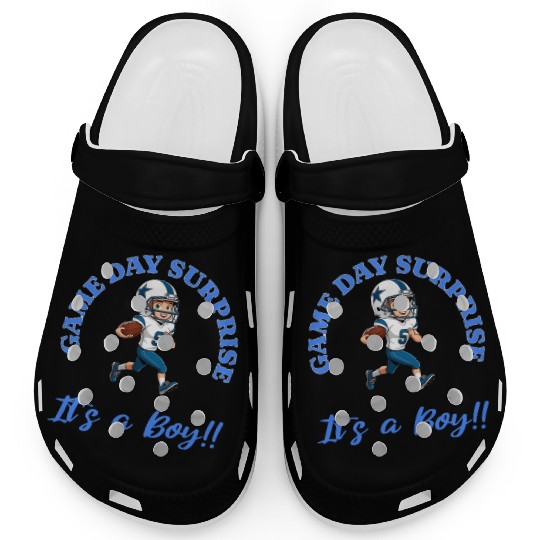 Game Day Surprise for Football Lovers Its a Boy Clogs