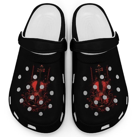 Violin Graphic Clogs