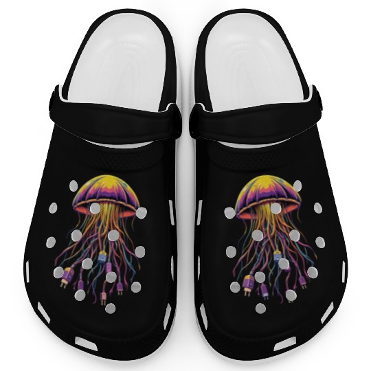 Electric Jellyfish Clogs