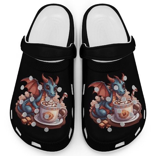 Cozy Dragon and Hot Chocolate Delight Clogs