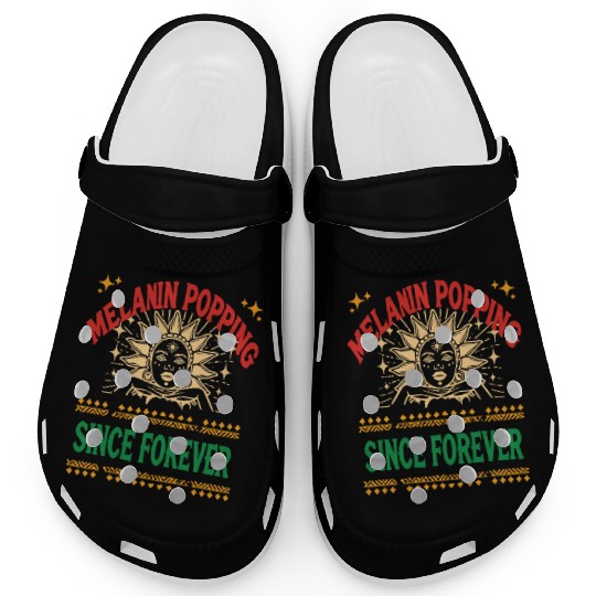 design melanin - gift idea black history month Clogs