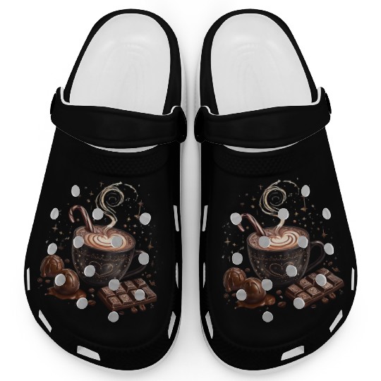 Cozy Hot Chocolate with Sweet Treats Clogs
