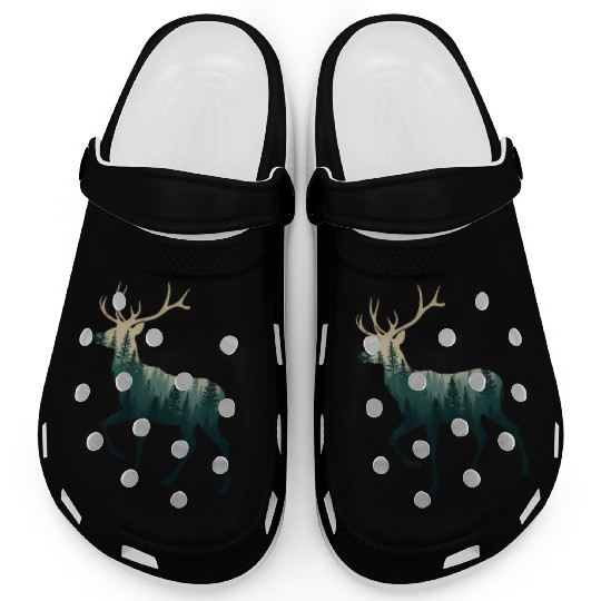 Deer Hunting Hunter Graphic: Hunting Season Clogs