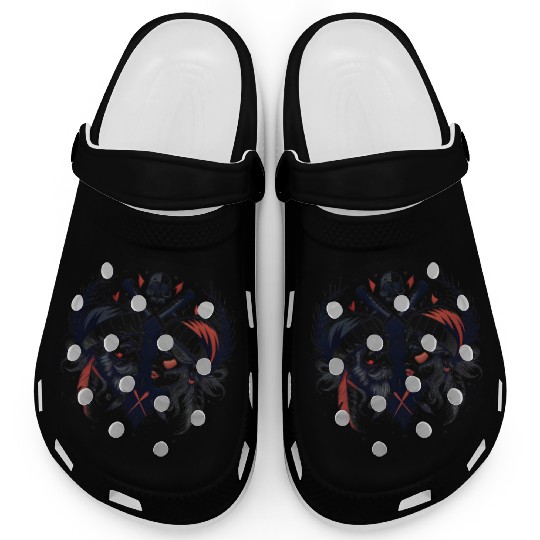 Pirate Love: Romantic Skull & Crossbones Clogs