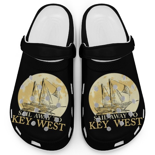 Florida Keys SAIL AWAY TO KEY-WEST Sailing Outfit Clogs