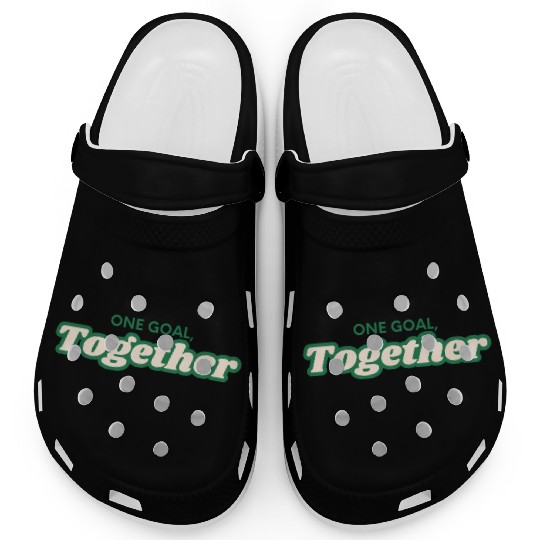 one goal together team spirit Clogs
