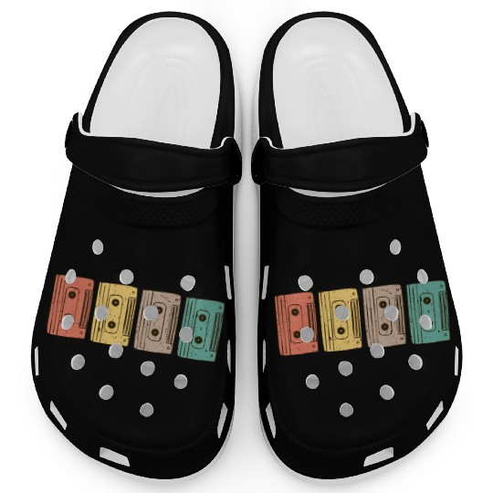 Retro 80s Style design – Perfect for Nostalgia Fa Clogs