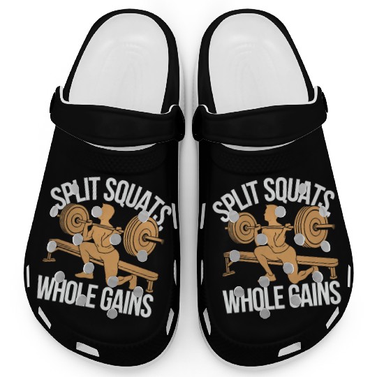 Bulgarian Squat Exercise Fitness Workout Gym Clogs