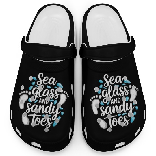 Sea Glass Hunters Collecting Ocean Treasures Clogs