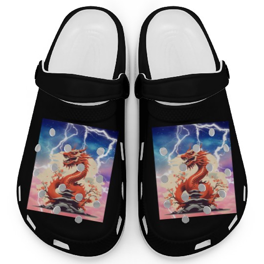Dragon and lightning Clogs