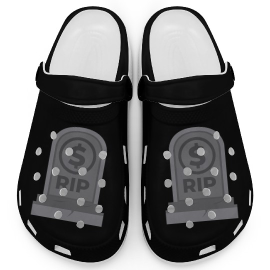 RIP Dollar Coin Bankrupt America Clogs