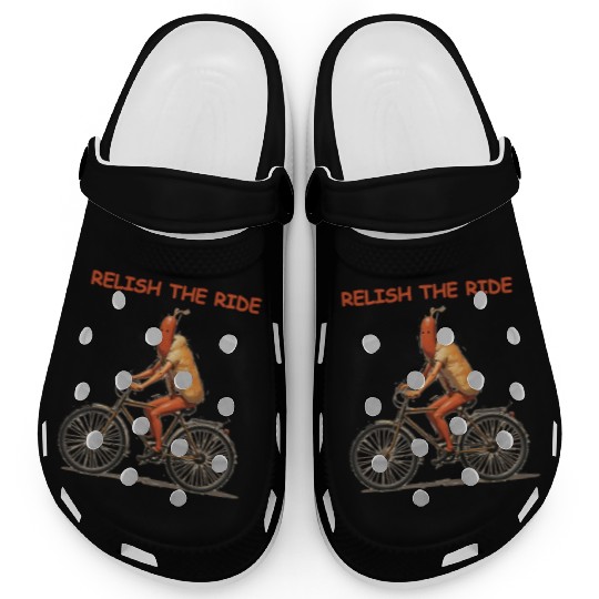 Relish the Ride: Hotdog Bicycle Clogs
