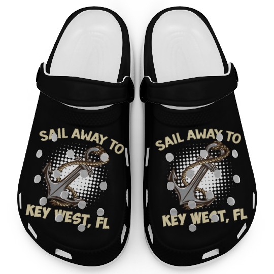 Florida Keys SAIL AWAY TO KEY-WEST Sailing Outfit Clogs