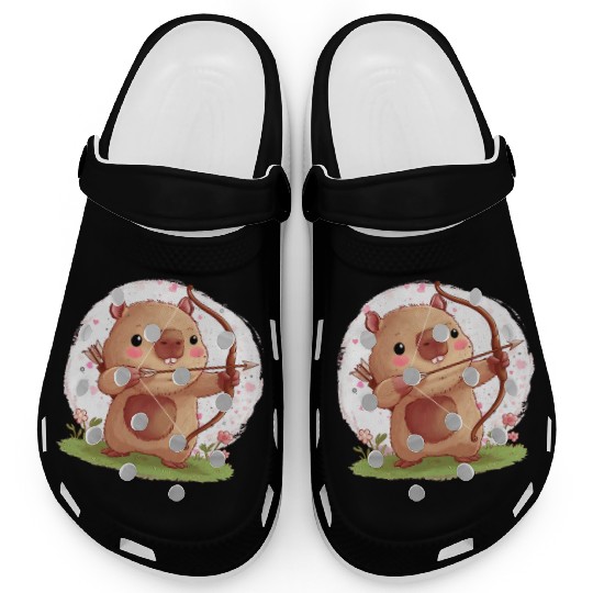 Not Today Cupid Funny Anti-Valentine's Day Clogs