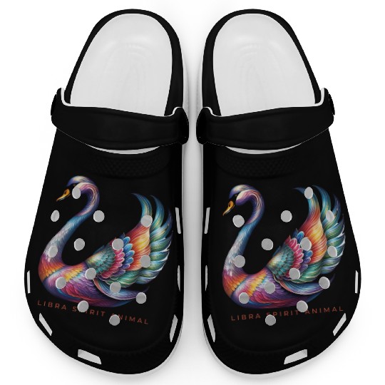 Libra Spirit Animal Swan Alebrije Clogs