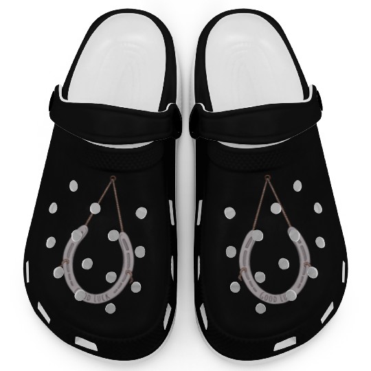 Horseshoe to bring you good luck Clogs