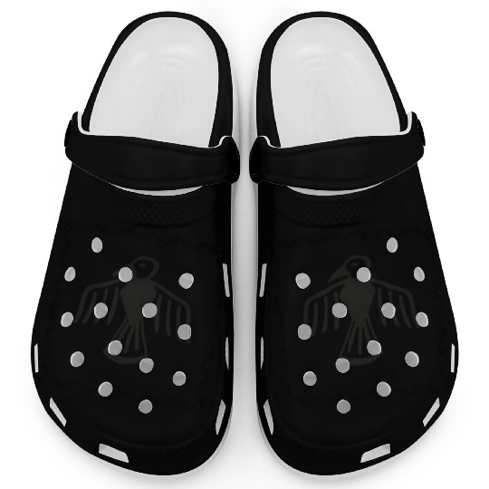 AZTEC BIRD funny free bird design Clogs