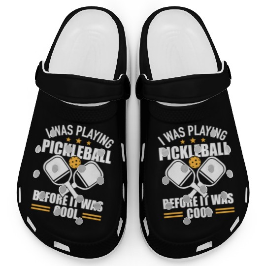 Pickleball Player Ball Sport Wooden Paddle Tennis Clogs
