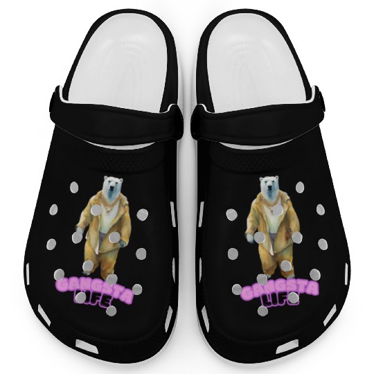 Gangsta Life Polar Bear 3 Clogs