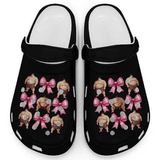 Coquette Bow Sumo Wrestling Japanese Sumo Wrestler Clogs
