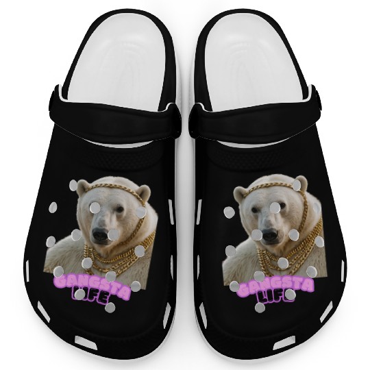 Gangsta Life Polar Bear 5 Clogs