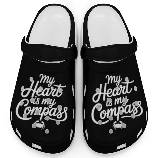 My Heart Is My Compass Cancer Zodiac Wisdom Clogs
