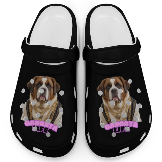 Gangsta Life Saint Bernard 2 Clogs