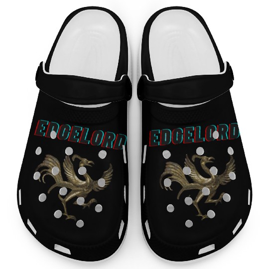 Edgelord Glitch Design – Bold Internet Meme Art wi Clogs